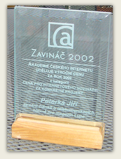 Cena Zavináč 2002 v kategorii novinářů
